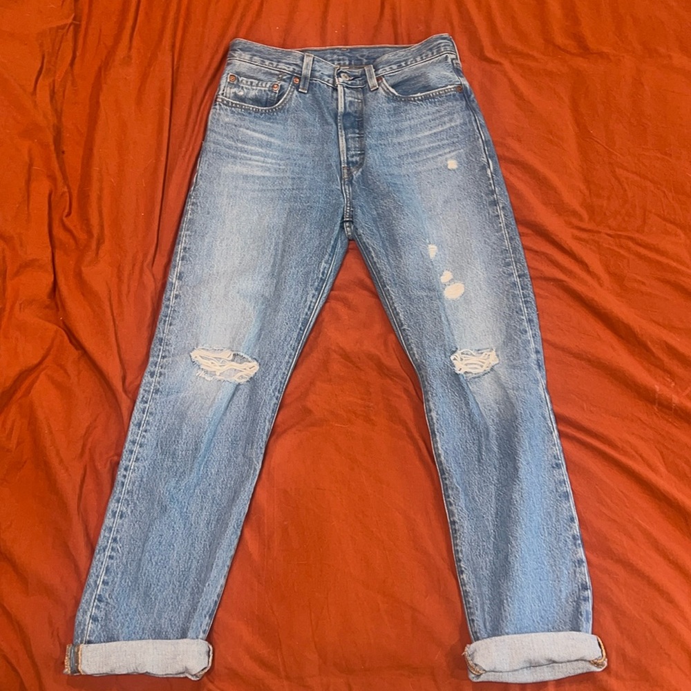 LEVIS 501 ORIGINAL FIT JEANS - ATHENS CROWN 0358 Size Size W27 L30